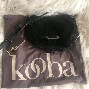 Kooba 'Gary' Crossbody Bag - Black Suade